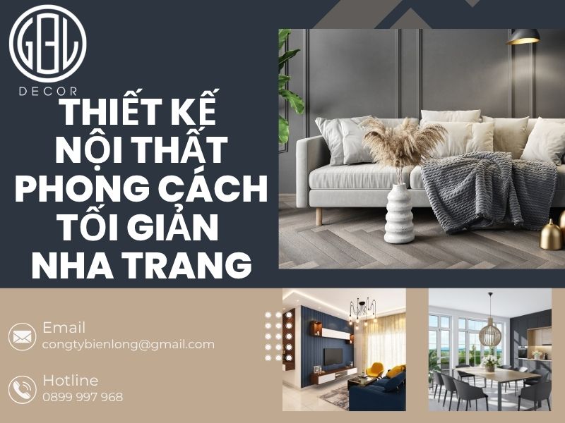 thiết kế nội thất phong cách tối giản Nha Trang